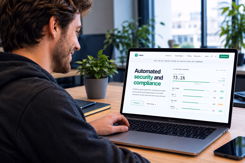 Customer using the Vulnox dashboard